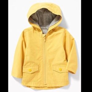 Water-Resistant Hooded Utility Jacket for Baby